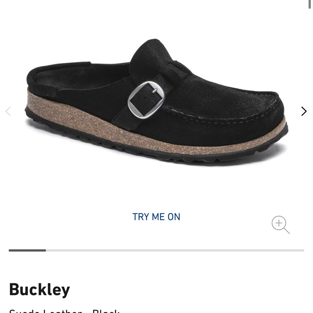 Birkenstock 
Black Suede Slip-On Loafers